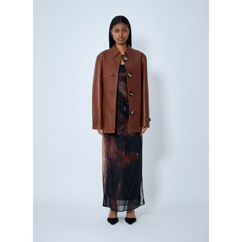 Acne Studios Women Leather Jacket - Picture 2 of 6